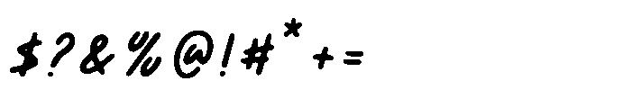ATP Handero Font OTHER CHARS