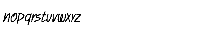 ATP Krawel Font LOWERCASE
