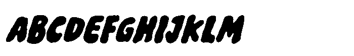ATP Lazy House ATP-Lazy House Bold Italic Font UPPERCASE