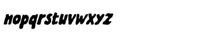ATP Lazy House ATP-Lazy House Bold Italic Font LOWERCASE