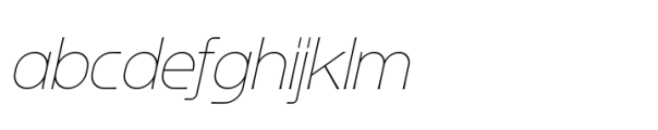 Ata 25 Thin Italic FONT