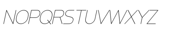 Ata Rounded 25 Thin Italic Font UPPERCASE