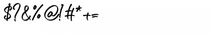 Atakana Script Regular Font OTHER CHARS