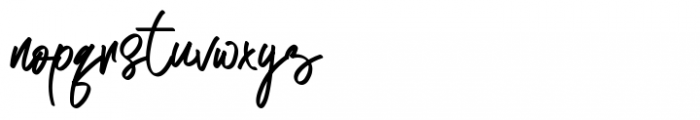 Atakana Script Regular Font LOWERCASE