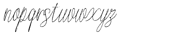 Atakana script Atakana Bold Regular Font LOWERCASE