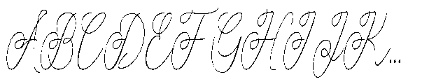 Atakana script Atakana Bold Semi Condensed Font UPPERCASE