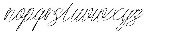 Atakana script Atakana Bold Soft Expanded Slant Font LOWERCASE