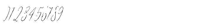 Atakana script Condensed Slant Font OTHER CHARS