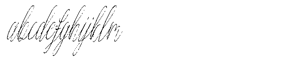 Atakana script Condensed Slant FONT