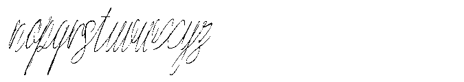 Atakana script Condensed Slant Font LOWERCASE