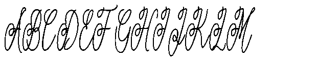 Atakana script Grade Extra Font UPPERCASE