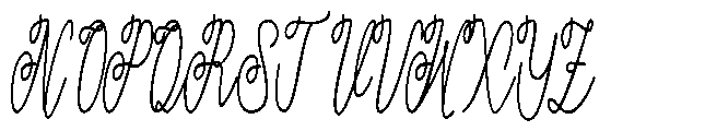 Atakana script Grade Extra Font UPPERCASE