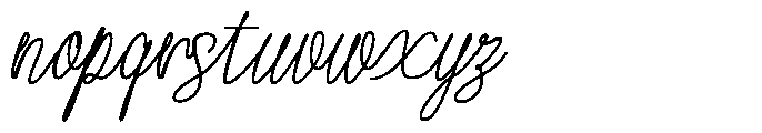 Atakana script Grade Semi Expanded Font LOWERCASE