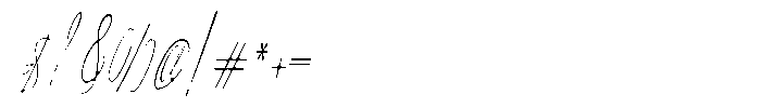 Atakana script Soft Condensed Slant Font OTHER CHARS
