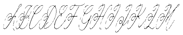 Atakana script Soft Condensed Slant Font UPPERCASE