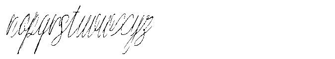 Atakana script Soft Condensed Slant Font LOWERCASE