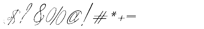 Atakana script Soft Expanded Slant Font OTHER CHARS