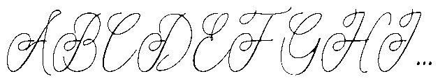 Atakana script Soft Semi Expanded Font UPPERCASE