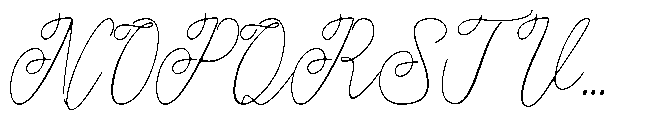 Atakana script Soft Semi Expanded Font UPPERCASE