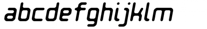 Ataribaby Light Oblique Font LOWERCASE