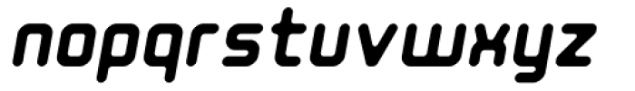 Ataribaby Oblique Font LOWERCASE