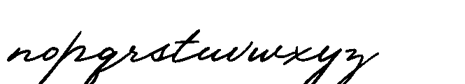 Atelier Blossom Script Regular Font LOWERCASE