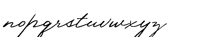 Atelier Blossom Script Thin Font LOWERCASE