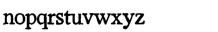 Atelier Blossom Serif Regular Font LOWERCASE