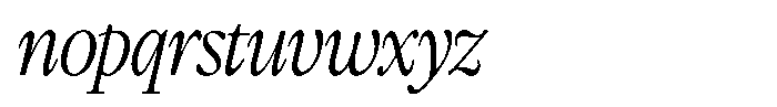 Atelier Fleur Italic Font LOWERCASE