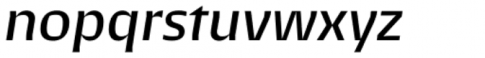 Atenas Medium Italic Font LOWERCASE