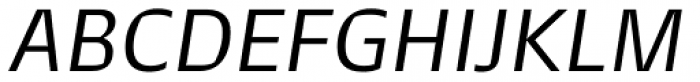 Atenas Regular Italic Font UPPERCASE