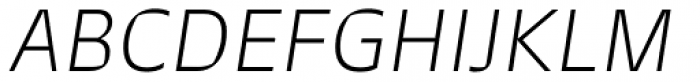 Atenas Thin Italic Font UPPERCASE