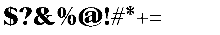 Ater Black Font OTHER CHARS