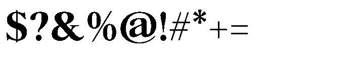 Ater Bold Font OTHER CHARS