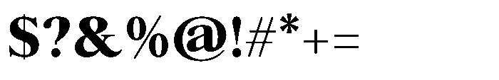 Ater Extra Bold Font OTHER CHARS