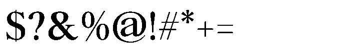 Ater Medium Font OTHER CHARS