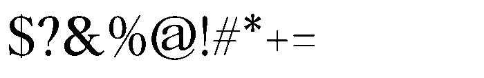 Ater Regular Font OTHER CHARS