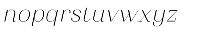 Athachantr Extra Light Italic Font LOWERCASE