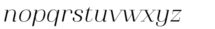 Athachantr Light Italic Font LOWERCASE