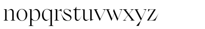 Athea Light Font LOWERCASE