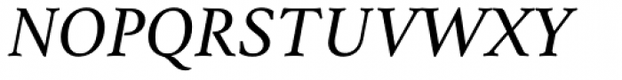 Athelas Italic Font UPPERCASE