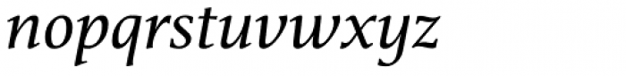 Athelas Italic Font LOWERCASE