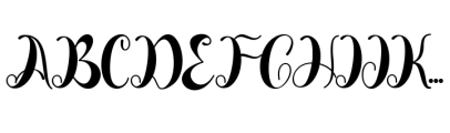 Atheline Font UPPERCASE