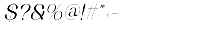 Athena SS Italic Font OTHER CHARS
