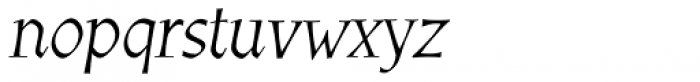 Athenaeum Italic Font LOWERCASE