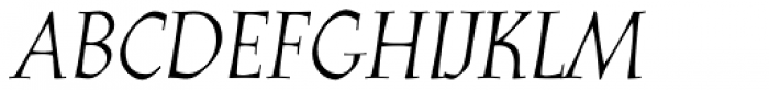 Athenaeum Pro Italic Font UPPERCASE