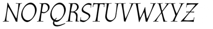 Athenaeum Pro Italic Font UPPERCASE