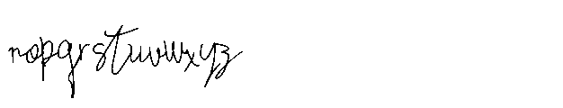 Athenia Signature Font LOWERCASE
