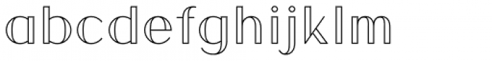 Athens Inline Font LOWERCASE