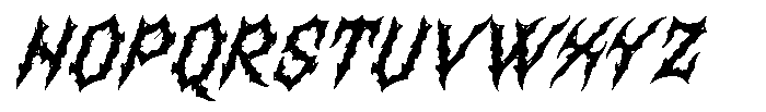 Atherna Oblique Font UPPERCASE